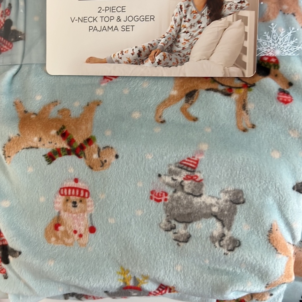 Cuddl Duds Fleece Pajama Set S